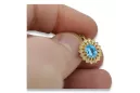 Ring Aquamarine 14K Yellow gold Vintage vec125y